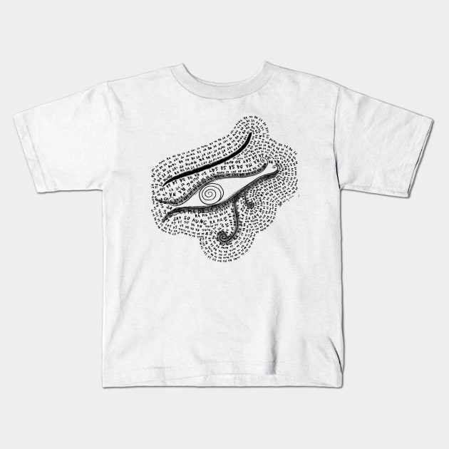 Eye of Ra - Ra ma da sa sa say so hum Kids T-Shirt by Pragonette